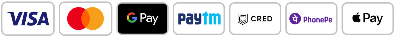 visa,master,gpay,paytm,cred,phonepe,applepay