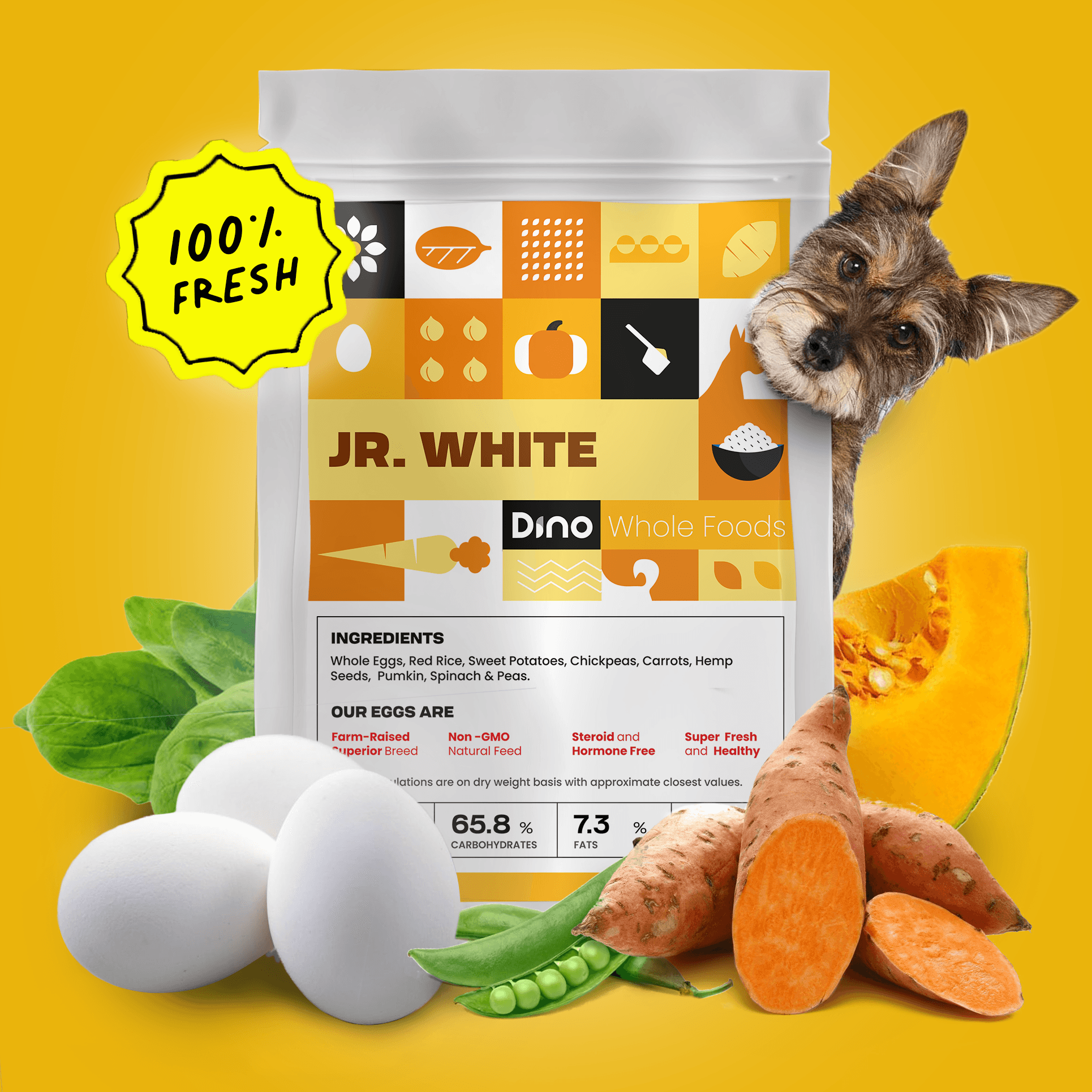 Jr. White - Picky-eater-friendly Preservative free dog food