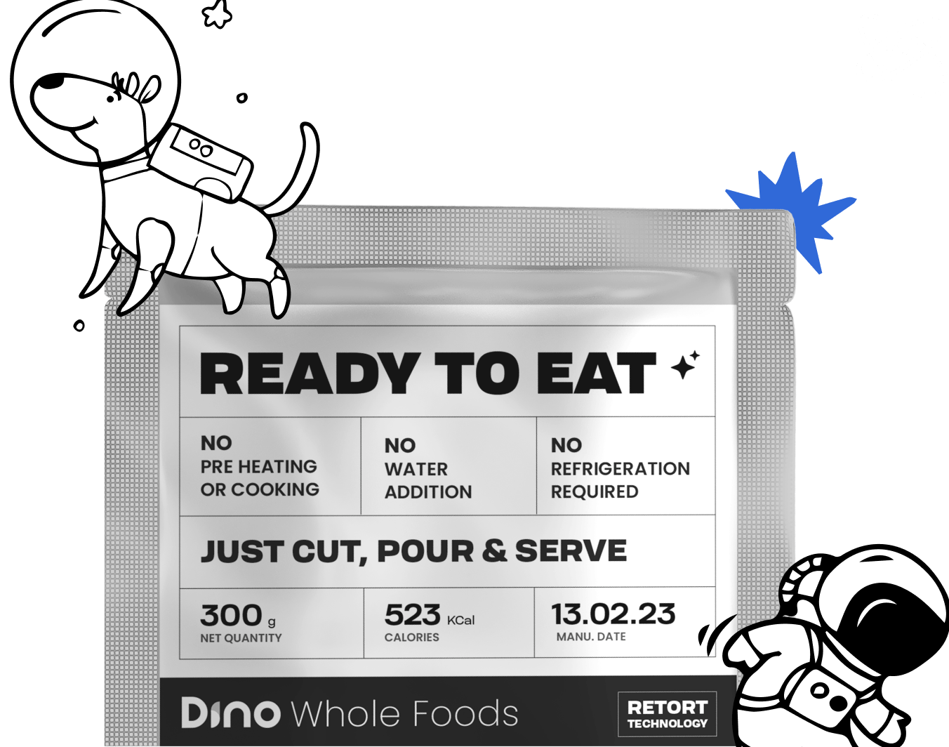 Space Grade Tech retort pouches