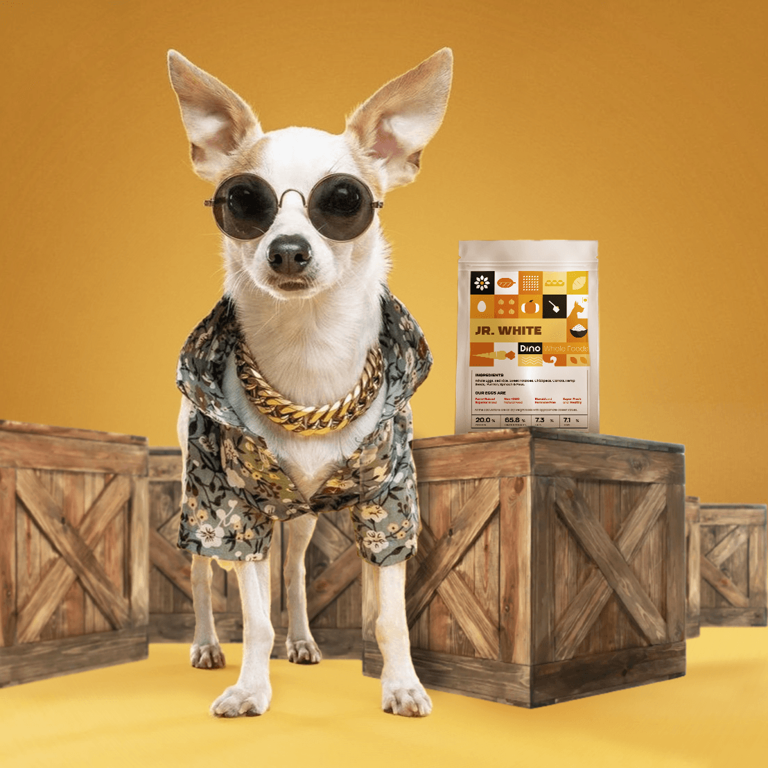 Jr. White - Convenient, tasty, human grade, balanced and Vet Recommended Chicken Dog food for pets