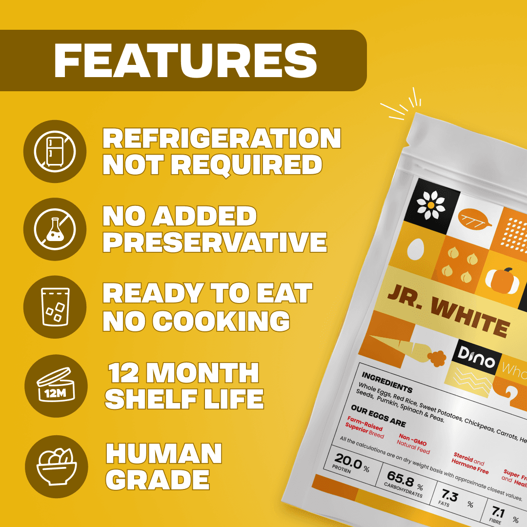 Jr. White - Easy Cut Pour and Serve egg dog food meals